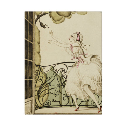 Sur Talons Rouges (On Red Heels) II – Elegant French Art Deco Illustration by Gerda Wegener
