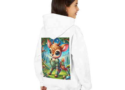 Fawn Defender Youth Heavy Blend Hooded Sweatshirt