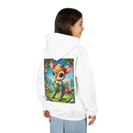 Fawn Defender Youth Hooded Sweatshirt – Gentle Courage & Forest Magic