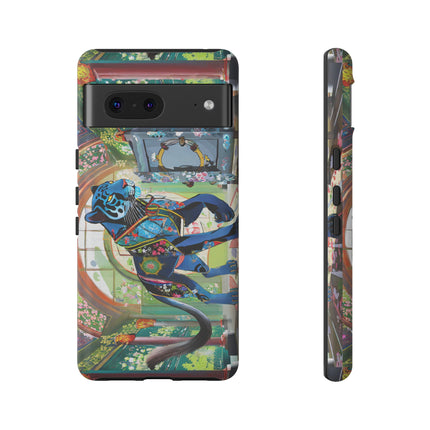 Cyber Panther's Hunt Phone Cases