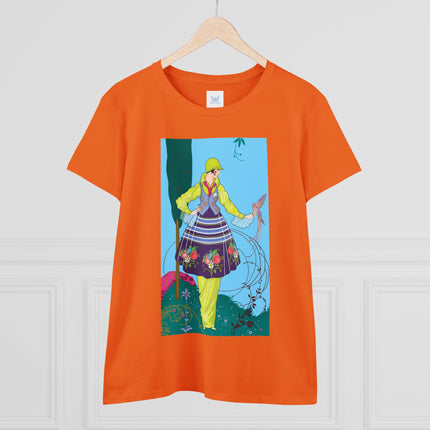 Exquisite Elegance by Umberto Brunelleschi Women's Midweight Cotton Tee