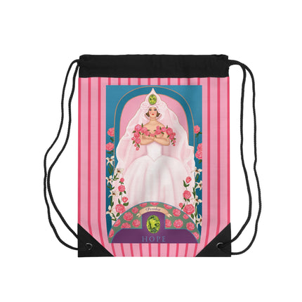 August & Peridot Zodiac Drawstring Bag