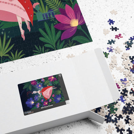🌺✨ The Lady Of The Starlit Enchanted Garden Puzzle – Art Deco Floral Fantasy