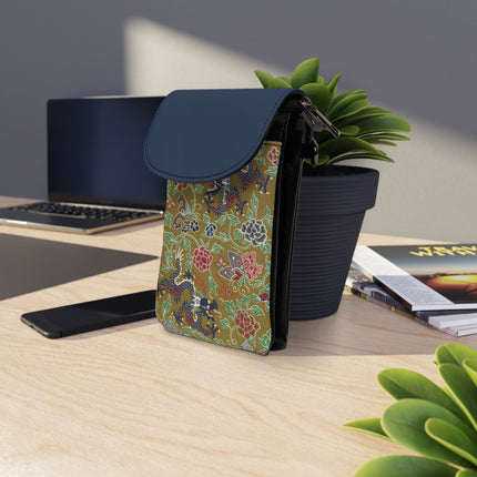 Chinois et Japonais 2 by Auguste Racinet Small Cell Phone Wallet