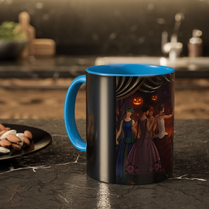🏹🎃 Cupid's Arrow At Pumpkin Moon Manor Colorful Mug – Romantic Halloween Charm