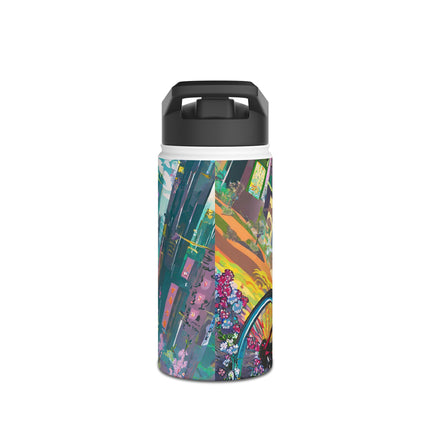 Cyberpunk Frog Stainless Steel Water Bottle