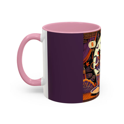 Theatrical Halloween Mice on Teacup Colorful Mugs (11oz, 15oz)