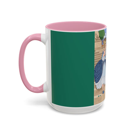 The Peacock's Admiration Colorful Mug (11oz, 15oz) – Rococo Elegance, Peacock Beauty & Garden Charm
