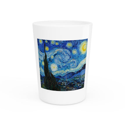 The Starry Night by Vincent Van Gogh Ceramic Shot Glass