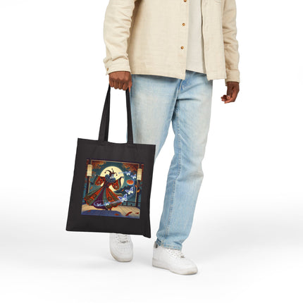 Court Magician with Ghost Butterflies Cotton Canvas Tote Bag