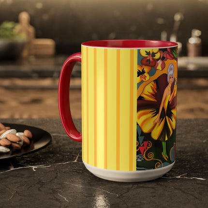 Enchanted Pansy Elegance Colorful Mugs (11oz, 15oz)