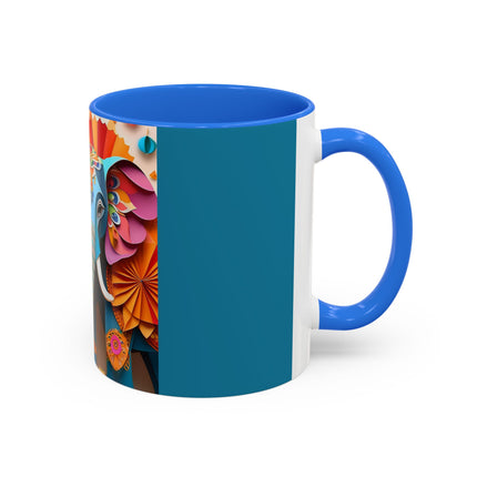 Elephant at an Autumn Festival Colorful Mugs (11oz, 15oz)