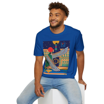 Winged Sun Disc & Falcon T-Shirt – Emblem of Hermes Trismegistus