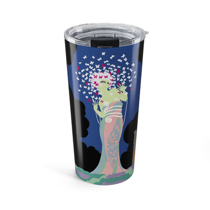 Butterfly Enchantress 20oz Tumbler – Ethereal Art Deco Magic & Transformation
