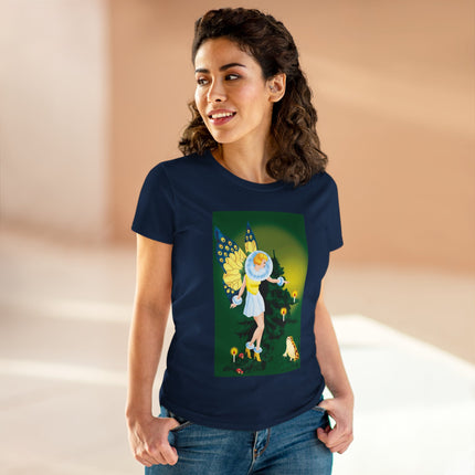 The Enchanted Encounter Women's Midweight Cotton Tee