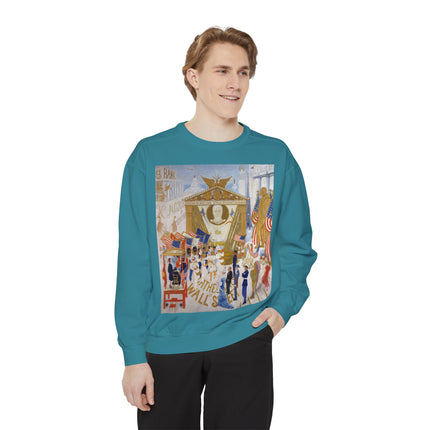 The Cathedrals of Wall Street Unisex Garment-Dyed Sweatshirt