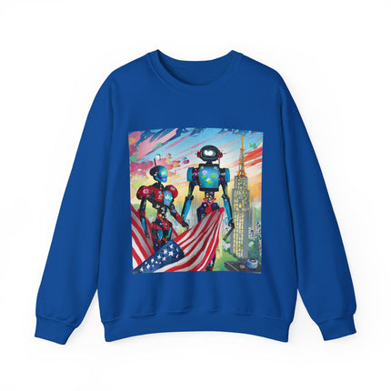 High Fashion Cyberpunk CIA Robots Unisex Heavy Blend™ Crewneck Sweatshirt