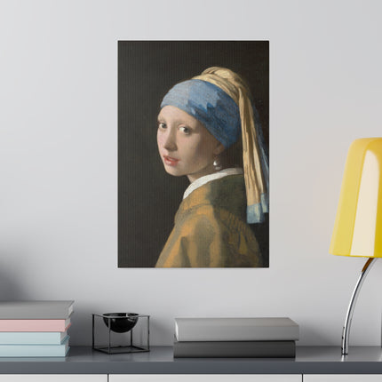 Girl with a Pearl Earring by Johannes Vermeer Matte Canvas, Stretched, 0.75"