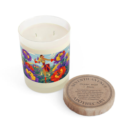 ⚓🎭 The Nautical Flower Garden Dancer Scented Candle – Art Deco Floral Whimsy