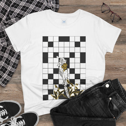The Crossword Women's Midweight Cotton Tee