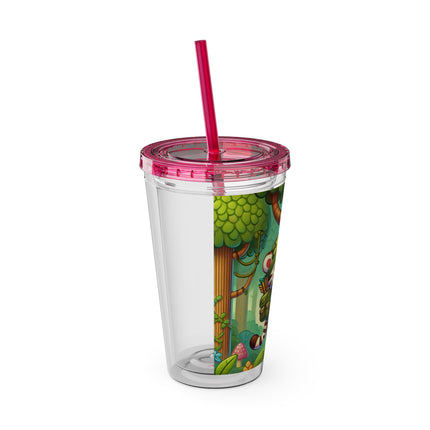 Stealthy Stripes Sunsplash Tumbler with Straw, 16oz