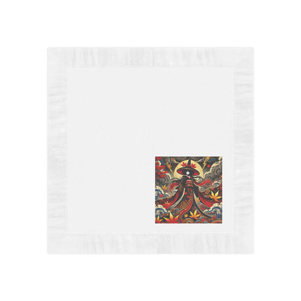 Kabuki Witch White Coined Napkins