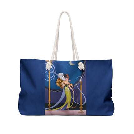 Smoke and Secrets: A Glamorous Encounter in Prohibition Era Weekender Bag