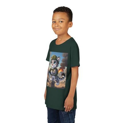 Snow Leopard Lookout Youth Short Sleeve Tee