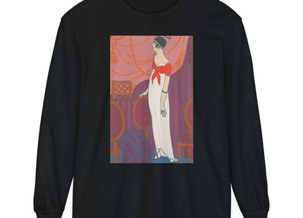 L’Entracte by Georges Lepape Garment-dyed Long Sleeve T-Shirt
