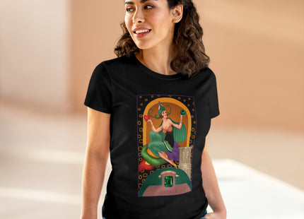 May & Emerald (from the Gem Series) by Sofia Chiostri Women's Midweight Cotton Tee
