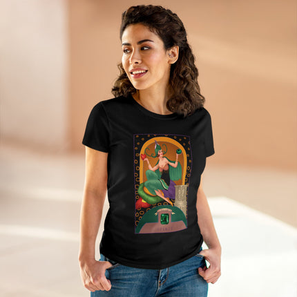 May & Emerald (from the Gem Series) by Sofia Chiostri Women's Midweight Cotton Tee