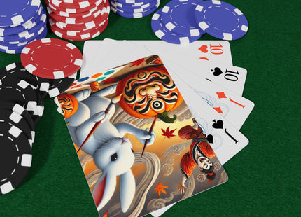 Halloween Rabbit’s Kabuki Jack-o’-Lanterns Playing Cards