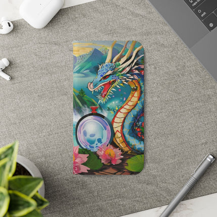 🐉💎 Wisdom's Guardian Flip Case – Dragon's Embrace & Eternal Wisdom