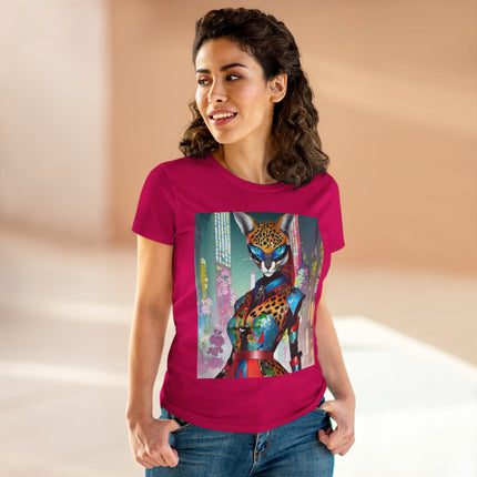 Cyber Cat Glamour Cotton Tee