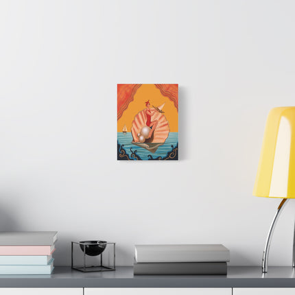 ⛵🦪 The Pearl Shell Sailor Placemat – Art Deco Seaside Fantasy