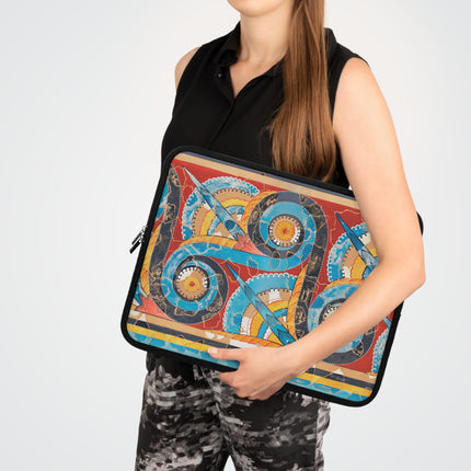 Reproduction of S-Spiral Frieze by Emile Gilliéron Laptop Sleeve