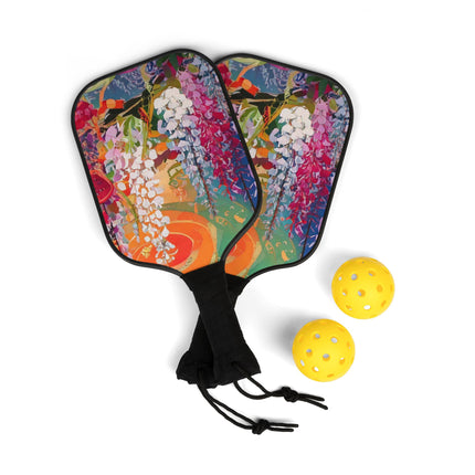 Golden Wisteria Elegance Pickleball Kit