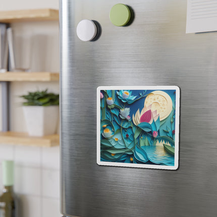 Ethereal Moonlit Lake Die-Cut Magnets (4 Sizes)