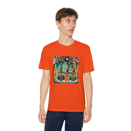 Night of the Trick-or-Treating Owlets Youth Competitor Tee