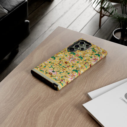 Yellow Botanical Pattern by Owen Jones Phone Cases