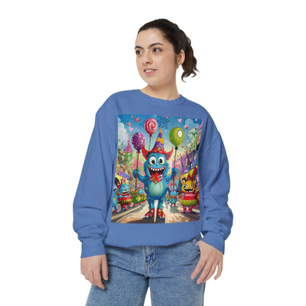 Monster Parade Madness Unisex Garment-Dyed Sweatshirt