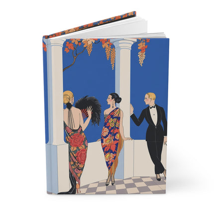 🍇🌺 The Grand Terrace Garden Soirée Hardcover Journal – Art Deco Fashion Elegance