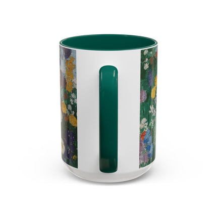 Flowers on the Mountain by August Babberger Colorful Mugs (11oz, 15oz)