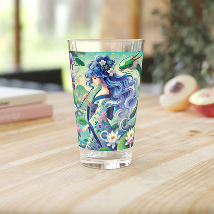 Fairy of the Koi Pond Glass, 16oz
