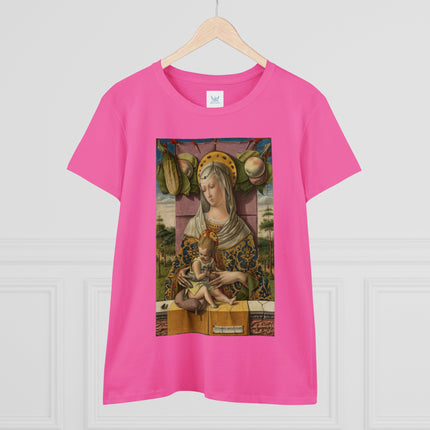 Madonna and Child by Carlo Crivelli Women's Midweight Cotton Tee