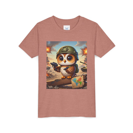 Owl on the Front Lines Youth Short Sleeve Tee