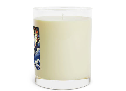 Majestic White Crane Scented Candle - Full Glass, 11oz