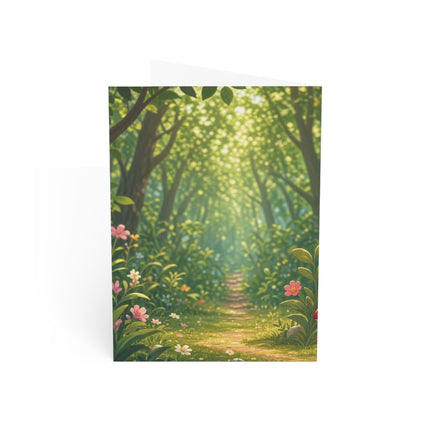 🐭🐝 The Little Woodland Tea Party Greeting Card – Whimsical Animal Adventure