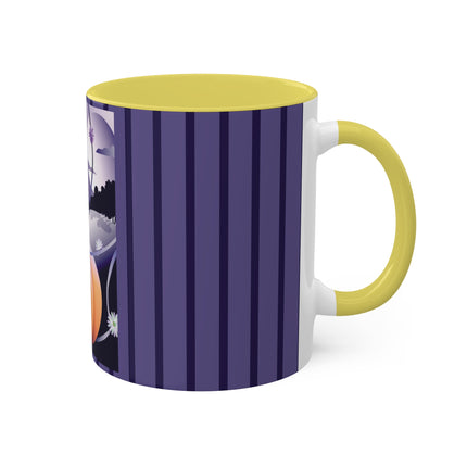 The Startled Pumpkin Colorful Mugs, 11oz