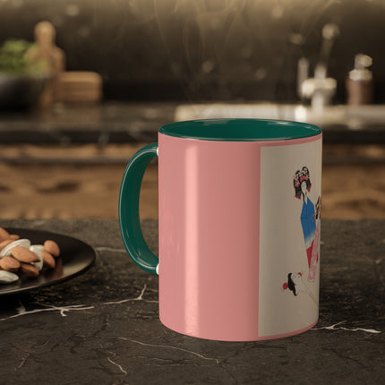 Illustrations of Japanese Toys Pl.001 by Kawasaki Kyosen Colorful Mugs, 11oz